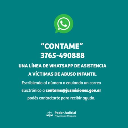 “Contame”: una línea de WhatsApp de asistencia a víctimas de abuso infantil imagen-7