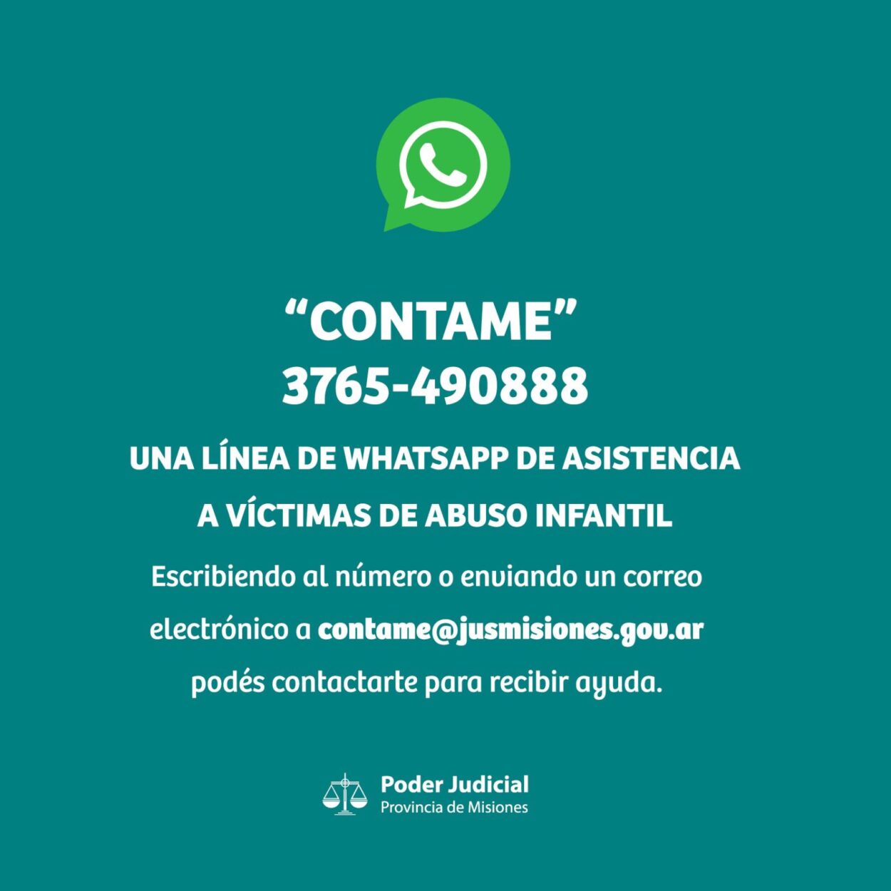 “Contame”: una línea de WhatsApp de asistencia a víctimas de abuso infantil imagen-58