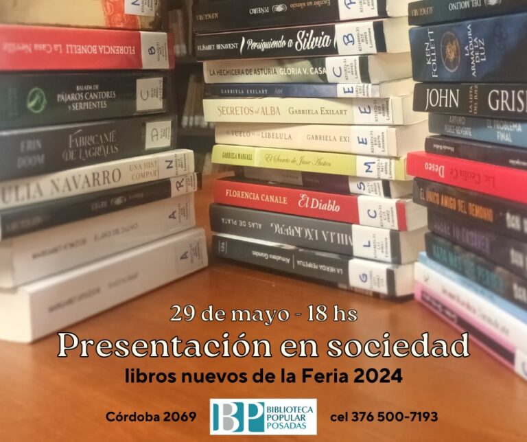 La Biblioteca Popular Posadas presenta libros nuevos imagen-33