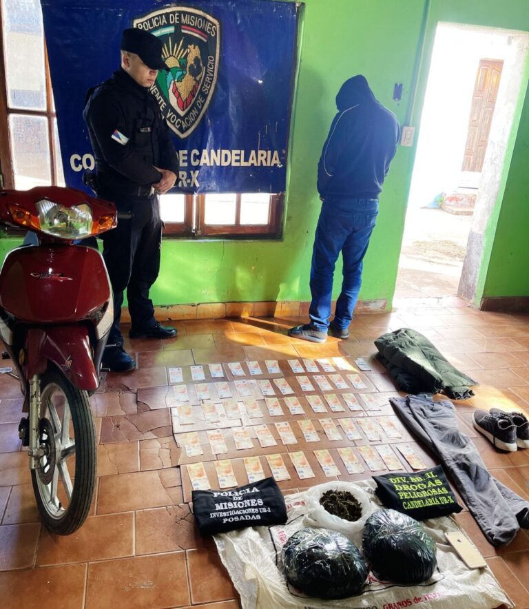 En Garupá, policías arrestaron a un delincuente acusado por robo y venta de estupefacientes imagen-37
