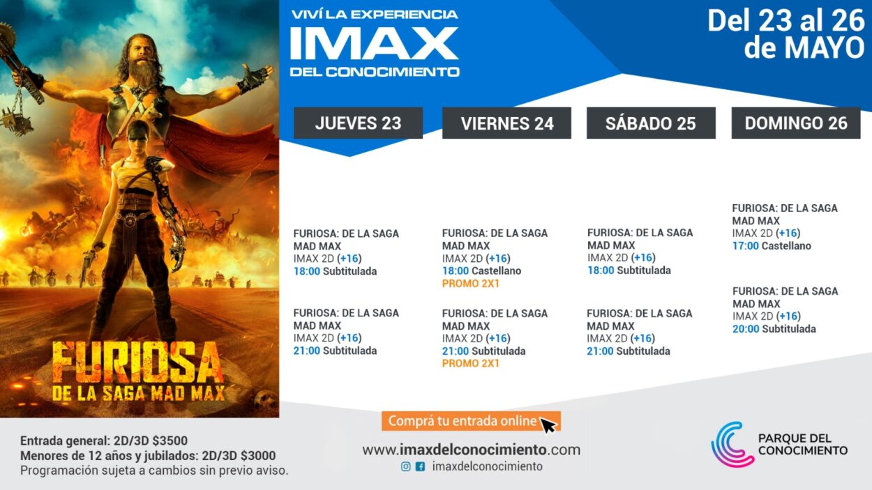 La precuela de Mad Max "Furiosa" llega al Imax del Conocimiento imagen-2