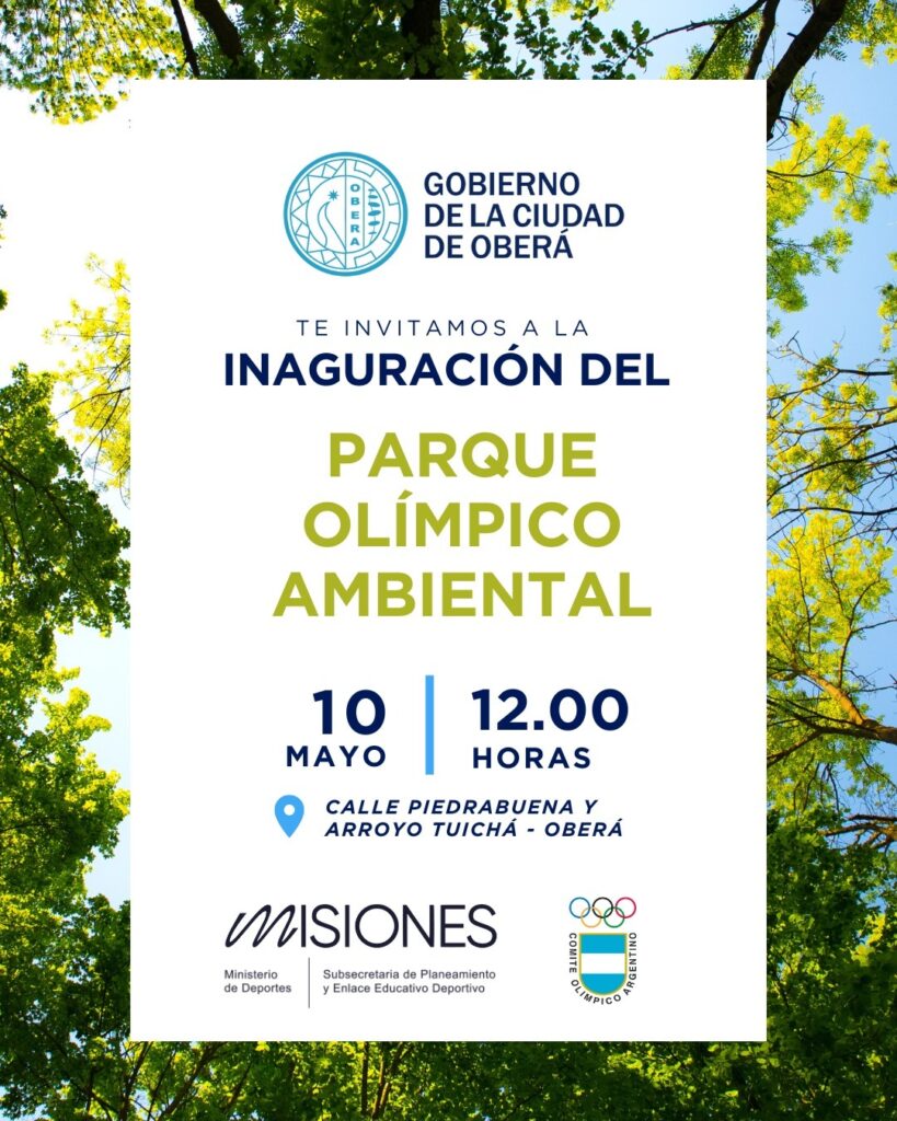 Oberá inaugurará el primer Parque Olímpico Ambiental del país imagen-2