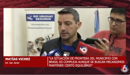 Intendente Vilchez dijo que en San Javier también se ve «el efluente de salida de compra, que es menos recurso para la Argentina» Intendente Vilchez dijo que en San Javier también se ve "el efluente de salida de compra, que es menos recurso para la Argentina" imagen-10