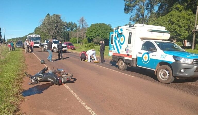 Panambí: choque sobre ruta provincial N° 5 arrojó un herido leve y otro de gravedad imagen-34