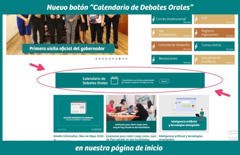 El STJ Misiones difunde Calendario de Debates Orales imagen-19