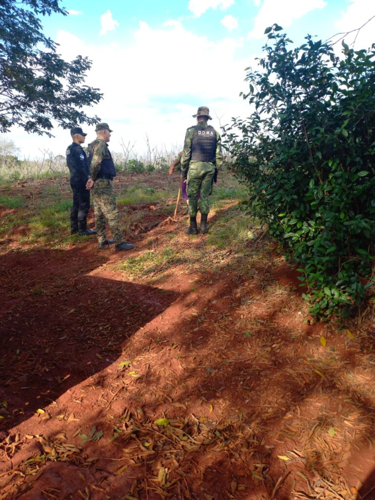 Por la muerte y desaparición de animales por posible ataque felino, personal policial y de Defensa del Medio Ambiente realizan operativo conjunto en Guaraní imagen-4