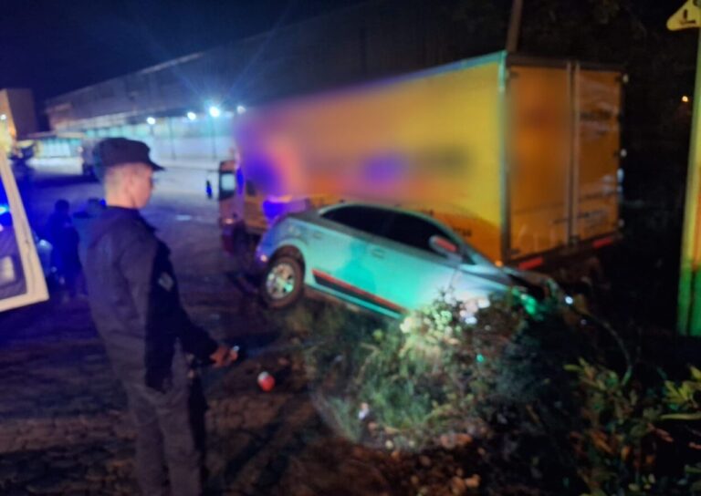 Oberá: automovilista resultó ileso tras despistar sobre ruta nacional 14 y chocar contra un camión imagen-21