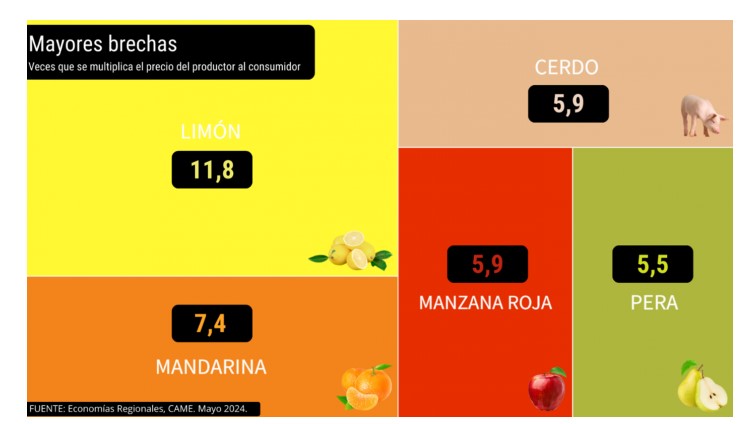 Del productor al consumidor, los precios de los agroalimentos se multiplicaron por 3,3 veces en mayo imagen-4