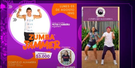 Instructor de fitness y bailarín de Colombia encabeza una clase especial de zumba en el Complejo Alhambra imagen-6