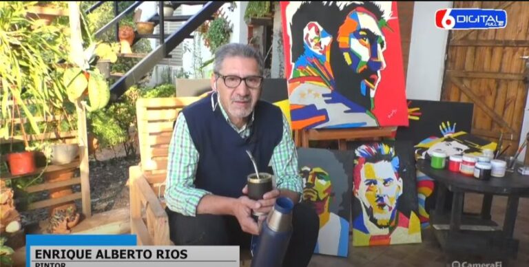 El pintor Enrique Ríos retratará a los jugadores de la Scaloneta en el estilo pop y buscará realizar una exposición antes de fin de año El pintor Enrique Ríos retratará a los jugadores de la Scaloneta en el estilo pop y buscará realizar una exposición antes de fin de año imagen-3