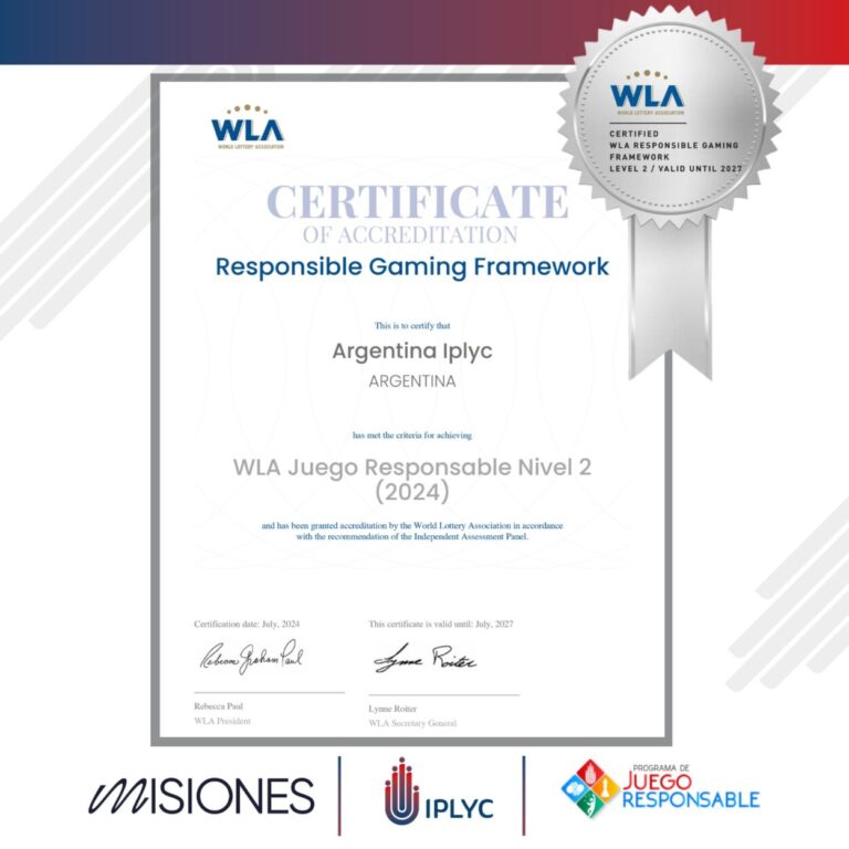 La WLA reconoció al IPLyC con el Nivel 2 de la Certificación Internacional de Juego Responsable imagen-20