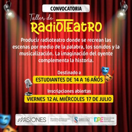 Taller de radioteatro: propuesta para jóvenes en vacaciones  imagen-6