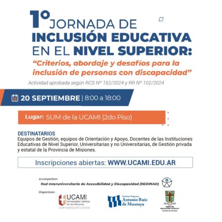 Realizarán una jornada de inclusión educativa en septiembre Realizarán una jornada de inclusión educativa en septiembre imagen-6
