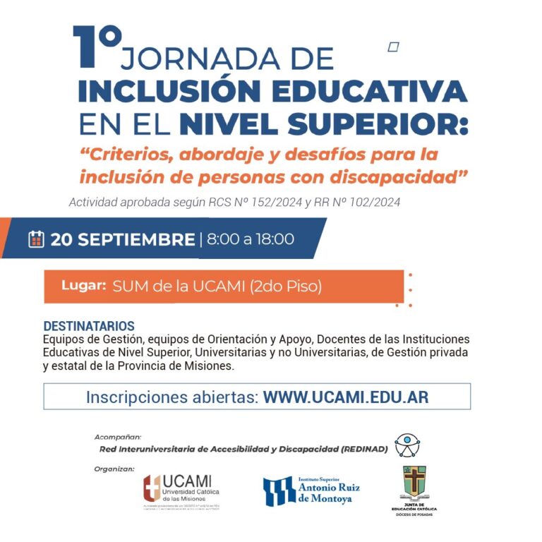 Realizarán una jornada de inclusión educativa en septiembre imagen-30