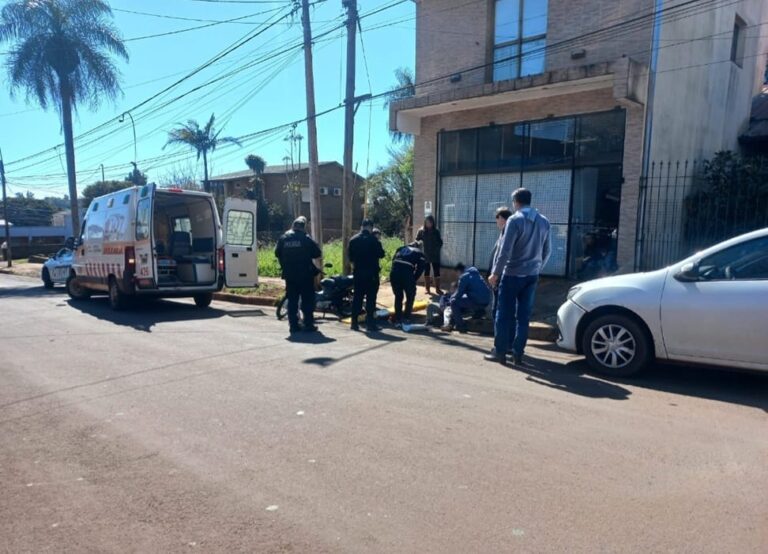 Colisión en la zona centro de Oberá dejó un menor lesionado imagen-44