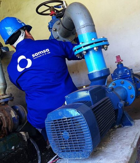 Trabajan en estación de bombeo de agua potable en Chacra 58 Trabajan en estación de bombeo de agua potable en Chacra 58 imagen-6