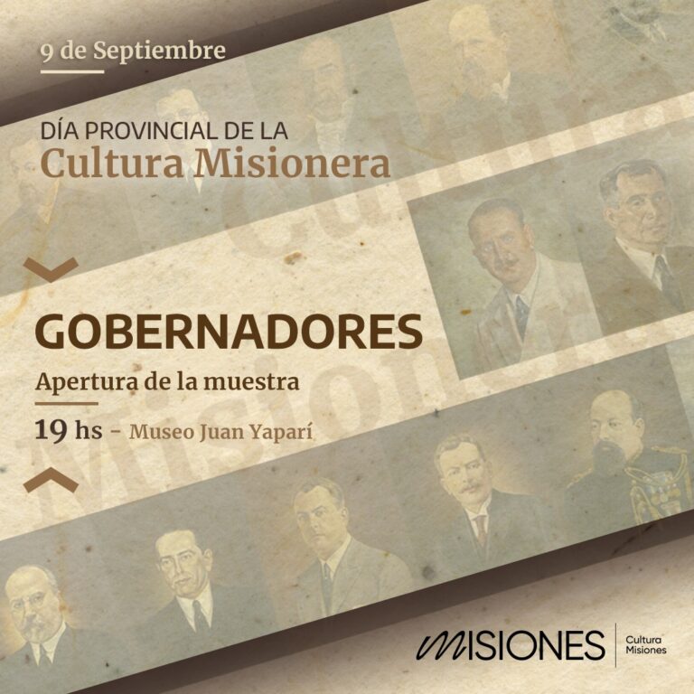 Para celebrar el Día de la Cultura Misionera inaugurarán la muestra "Gobernadores" el próximo lunes 9 imagen-40