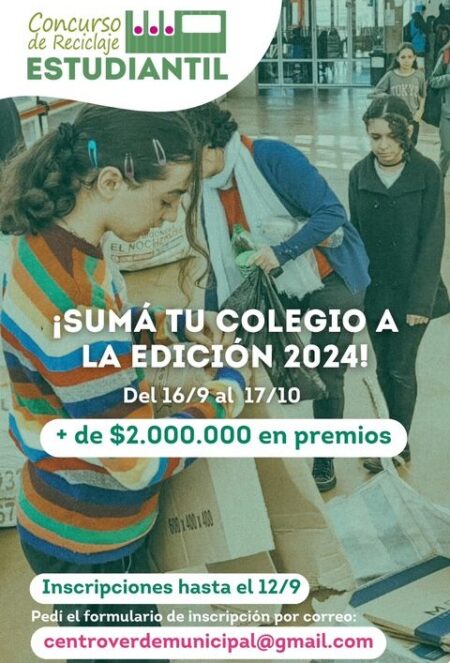 El concurso de reciclaje estudiantil repartirá más de dos millones de pesos en premios El concurso de reciclaje estudiantil repartirá más de dos millones de pesos en premios imagen-3