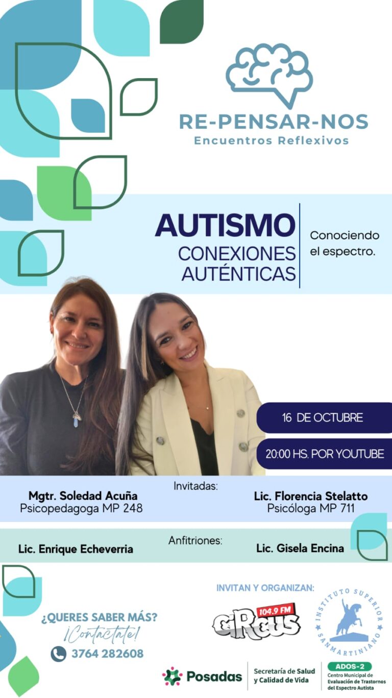 Re-pensar-nos: Invitan a un encuentro virtual para hablar de autismo con especialistas imagen-47