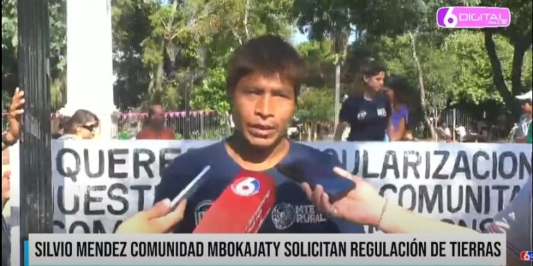 La comunidad Mbokajaty se manifiesta en la plaza 9 de Julio por la regulación de tierras en San Ignacio: "Reclamamos el derecho al territorio" imagen-39