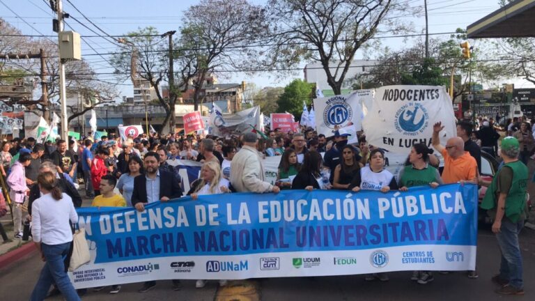 Una marcha multitudinaria en Posadas también se sumó al reclamo federal universitario imagen-32