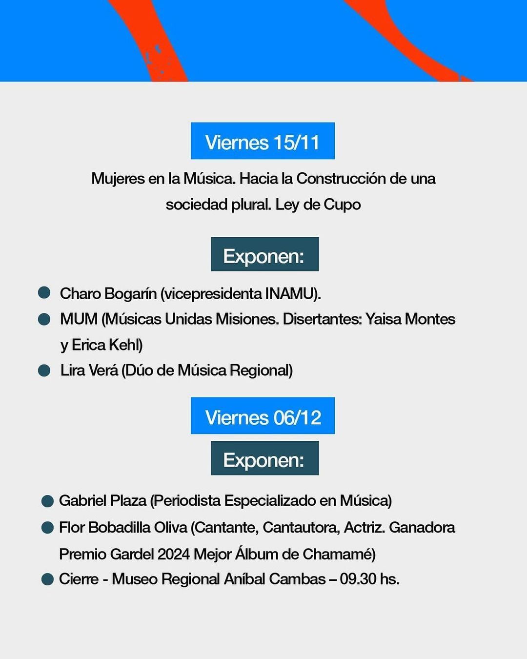 Reprograman el Primer Encuentro del Simposio "A Orillas del Corazón" del 55° Festival Nacional de la Música del Litoral y 17° del Mercosur imagen-4