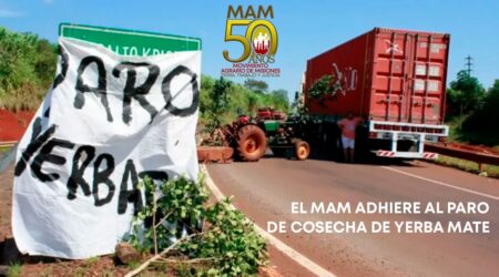 El MAM adhiere al paro de cosecha de yerba mate El MAM adhiere al paro de cosecha de yerba mate imagen-5