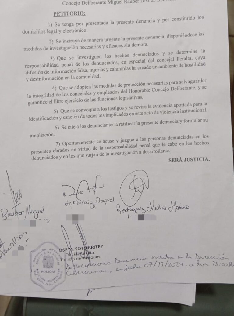 Garupá: funcionarios municipales fueron denunciados por "violencia y amenazas" en el Concejo Deliberante imagen-20