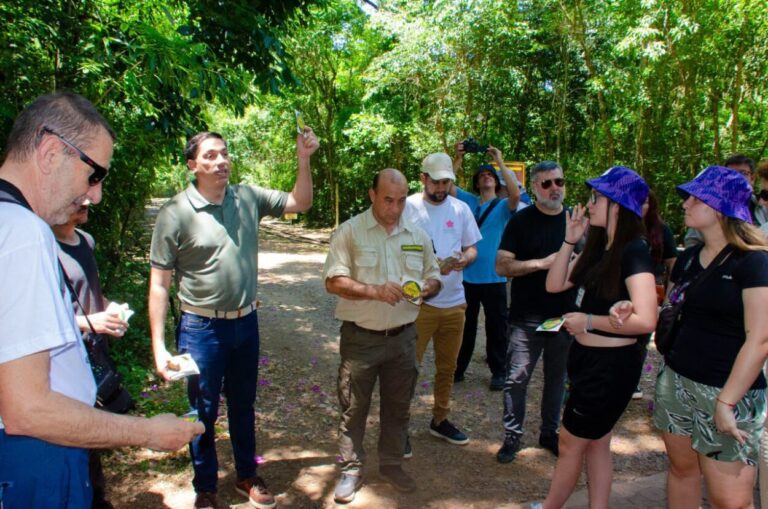 Turistas gratamente sorprendidos en Cataratas: el Ministro Recamán les pidió compromiso para evitar más atropellamientos de animales silvestres y fue ovacionado imagen-16