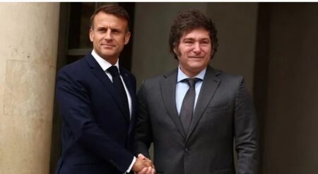 El francés Emmanuel Macron cenó con Javier Milei en Olivos antes del G20 imagen-4