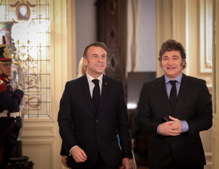 Javier Milei recibió a su par francés Emmanuel Macron imagen-34