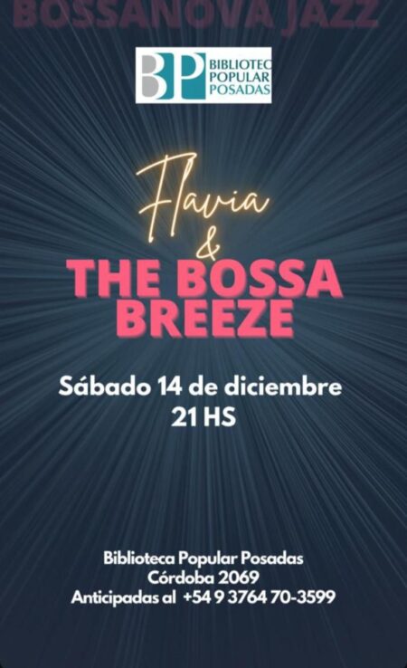 Flavia & the Bossa Breeze, este sábado en la Biblioteca Popular Posadas imagen-4