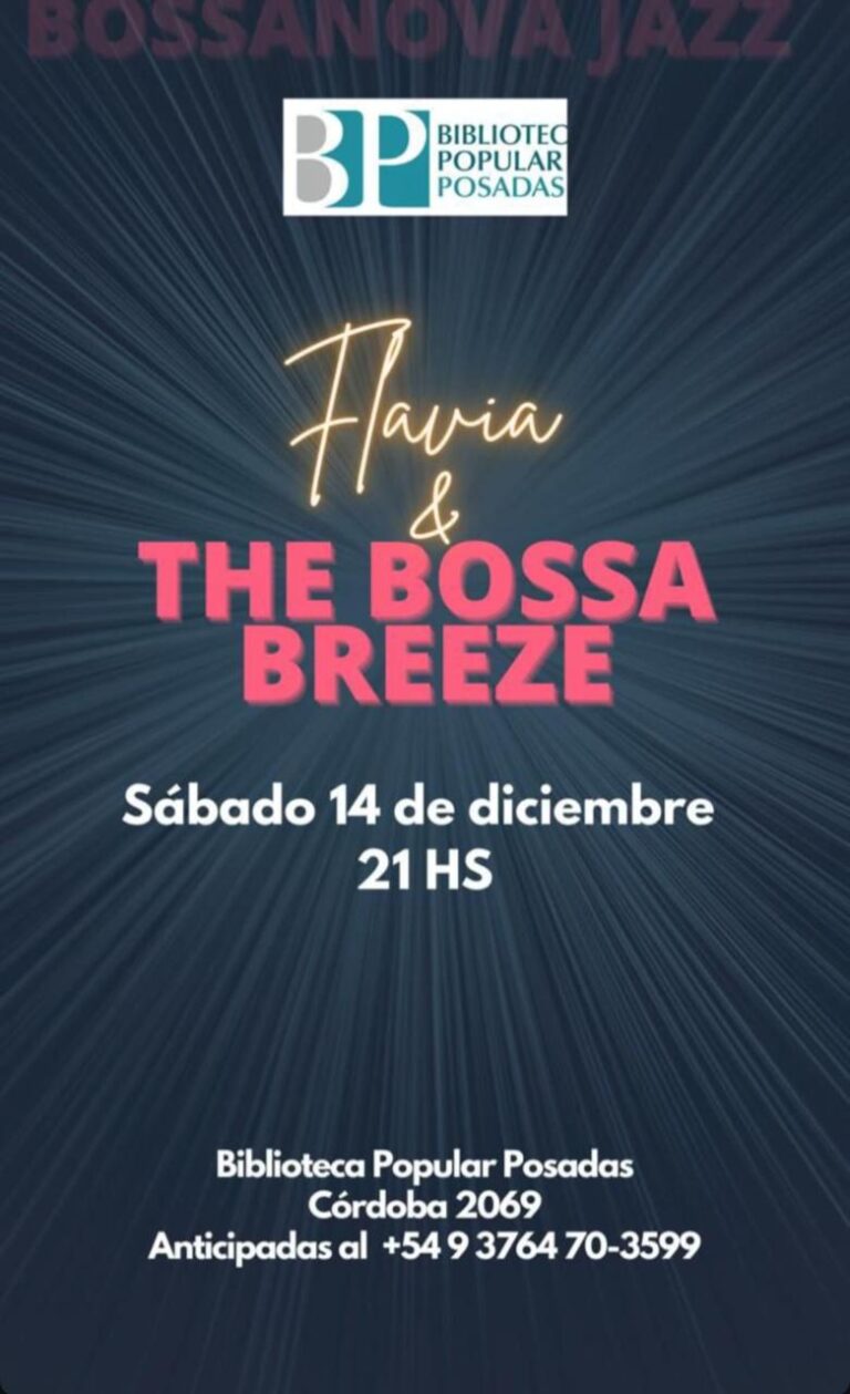 Flavia & the Bossa Breeze, este sábado en la Biblioteca Popular Posadas imagen-9