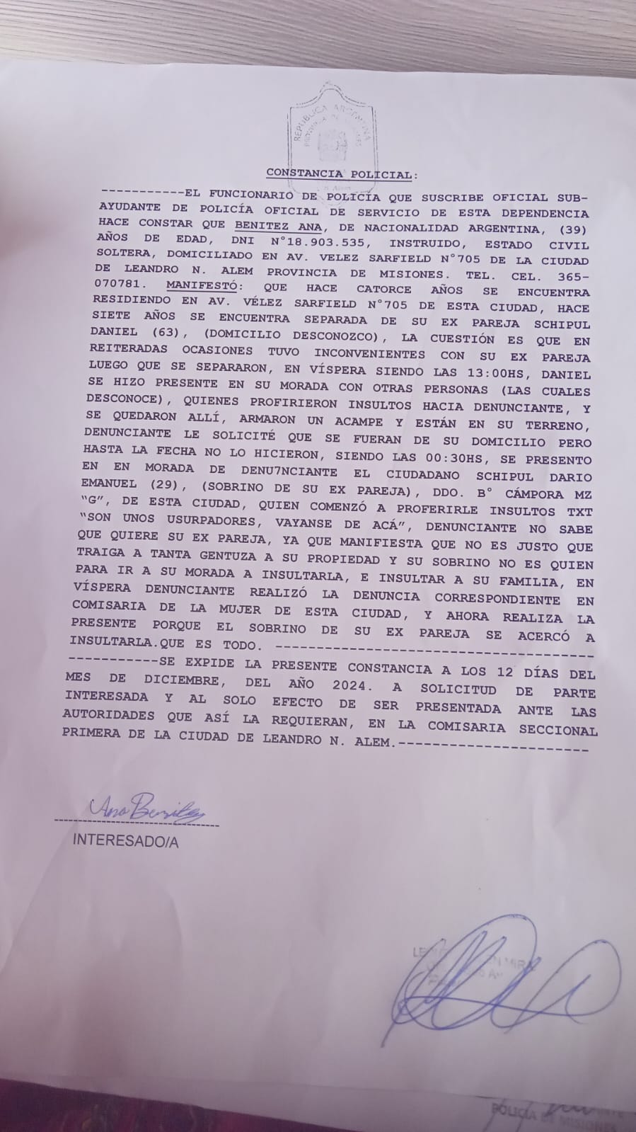 Una mujer y su familia viven un infierno ante el asedio y robo del que son víctimas, por parte de unas 25 personas comandadas por su ex pareja imagen-12