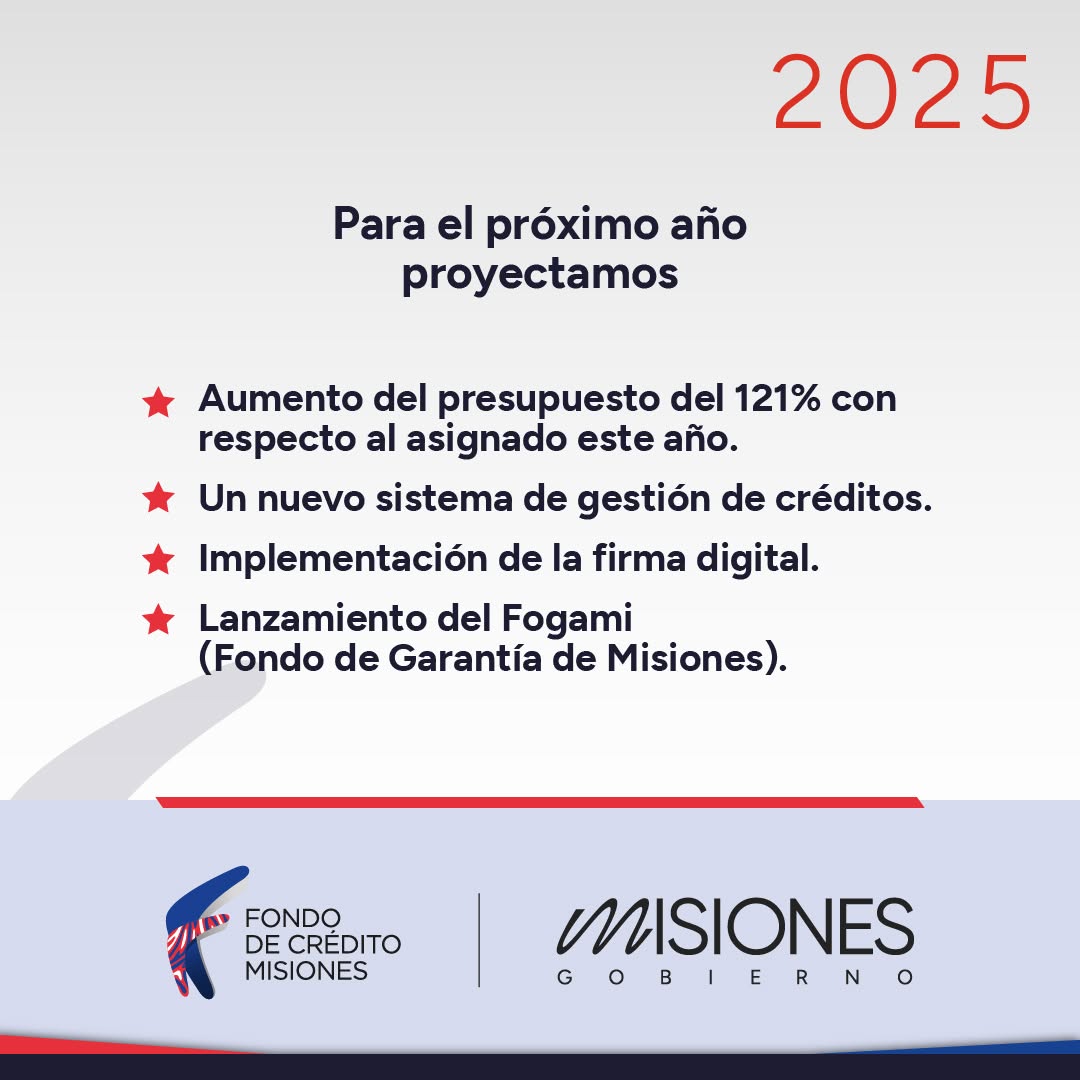 El Fondo de Crédito Misiones redobla su compromiso para el 2025, tras otorgar 260 créditos por más de 3.189 millones de pesos imagen-2