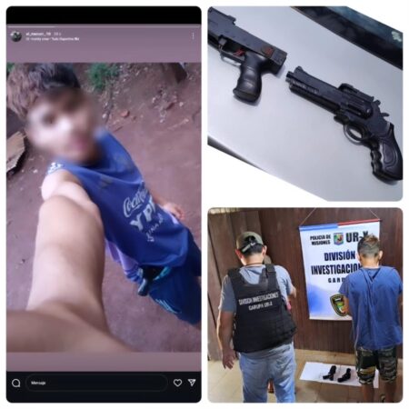 Detienen a dos hermanos por intimidaciones con armas a través de redes sociales imagen-14