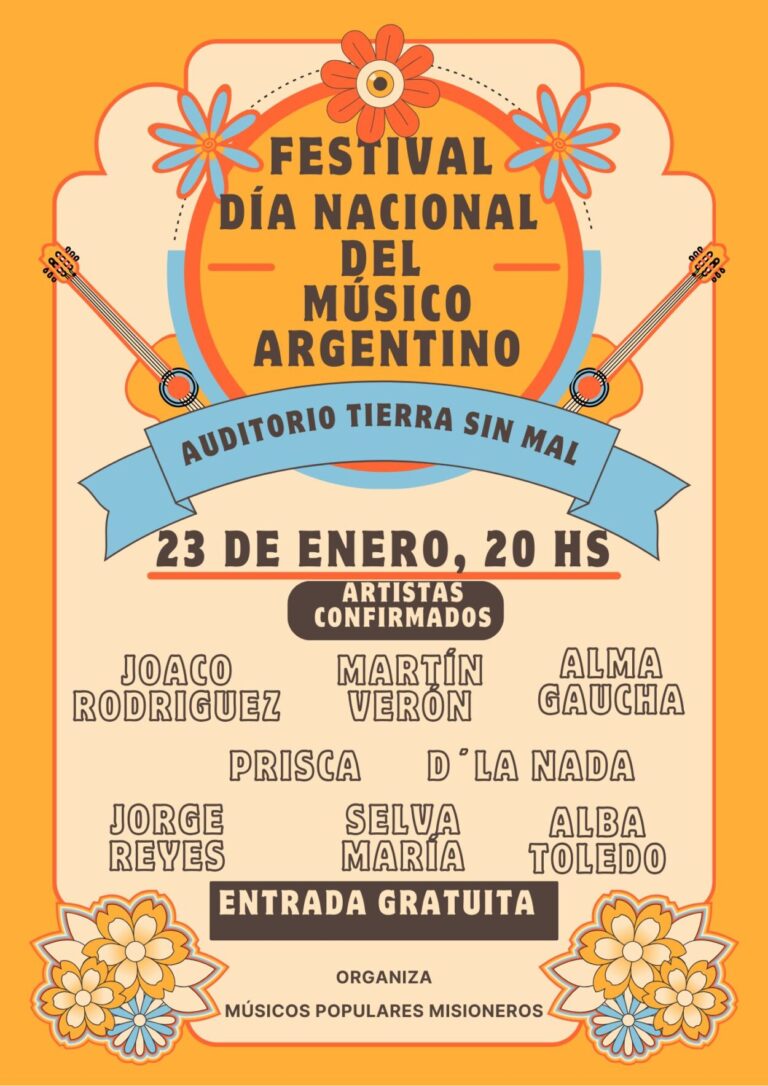 Celebrarán el Día Nacional del Músico Argentino en la Tierra Sin Mal imagen-11