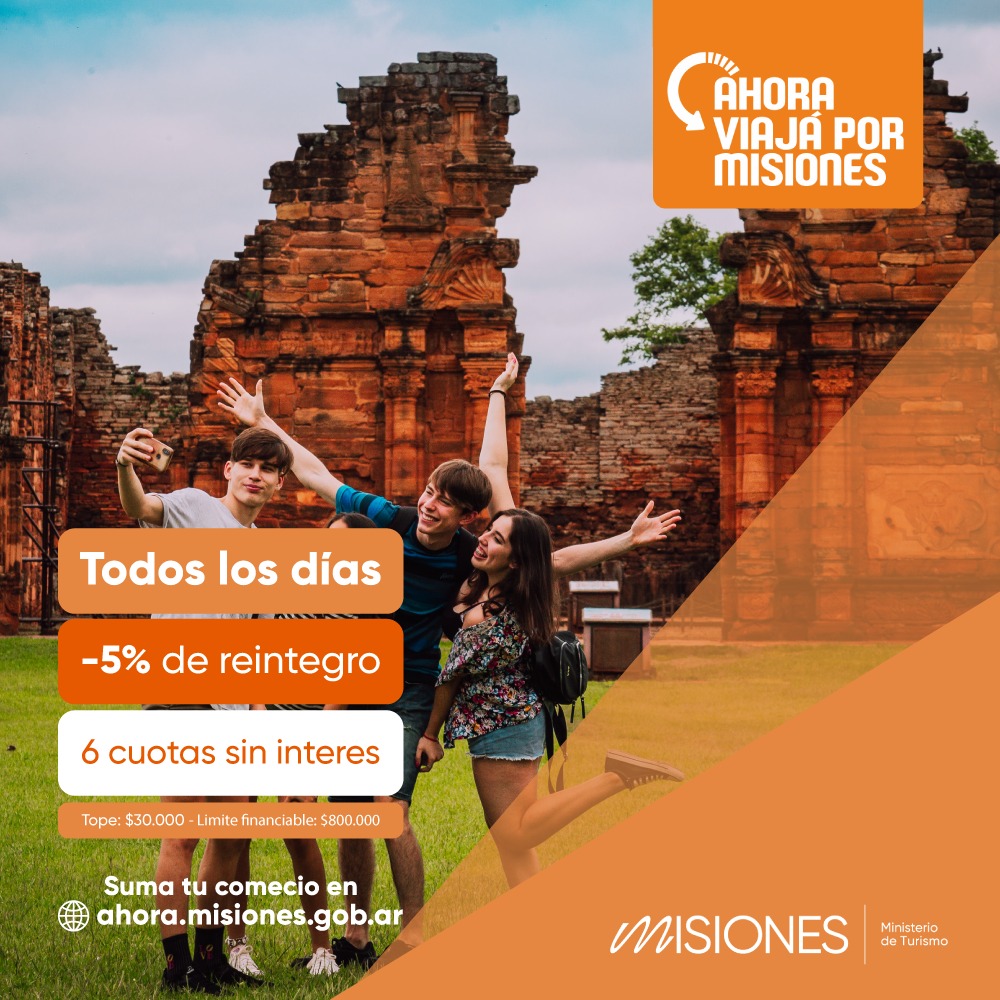 “Ahora viajá por Misiones”: turismo interno con reintegros y cuotas sin interés imagen-6