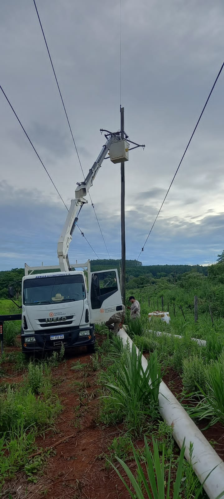 Energía de Misiones trabaja para reponer el servicio afectado por frente de tormentas imagen-2