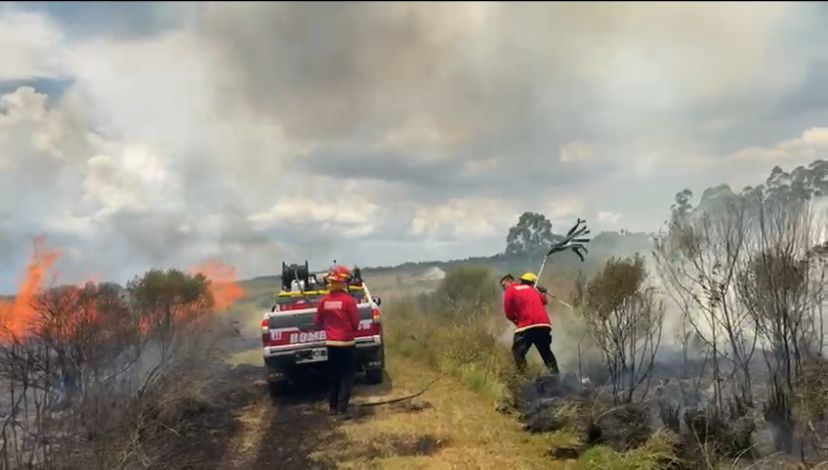 Sofocan un incendio de gran magnitud en Itaembé Guazú imagen-6