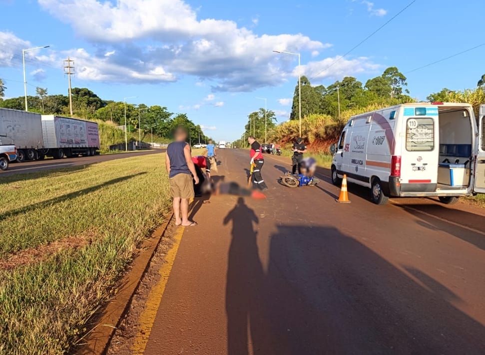 Sufrieron lesiones leves los motociclistas que colisionaron sobre ruta nacional 14 imagen-6