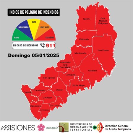 El índice de riesgo de incendios en Misiones es extremo imagen-8