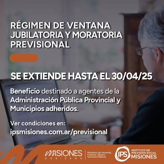 Ventana jubilatoria y moratoria previsional seguirá vigente hasta el 30 de abril imagen-2