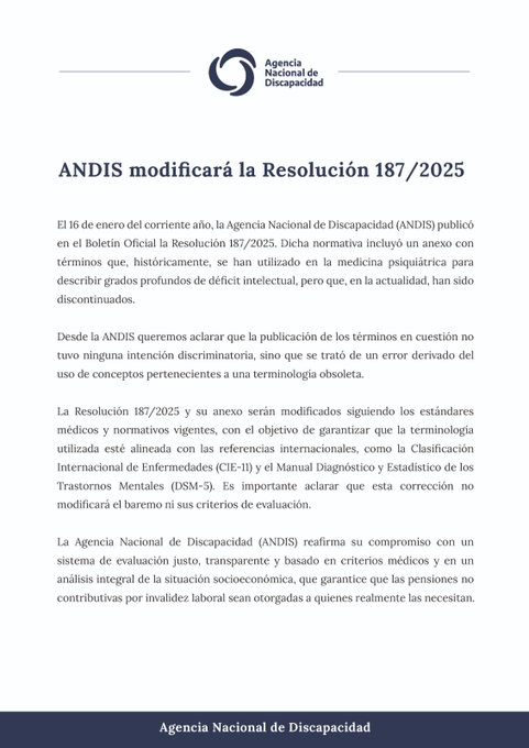 Tras el repudio, dan marcha atrás con resolución que definió como "idiota", "imbécil" y "débil mental" a personas con discapacidad imagen-2