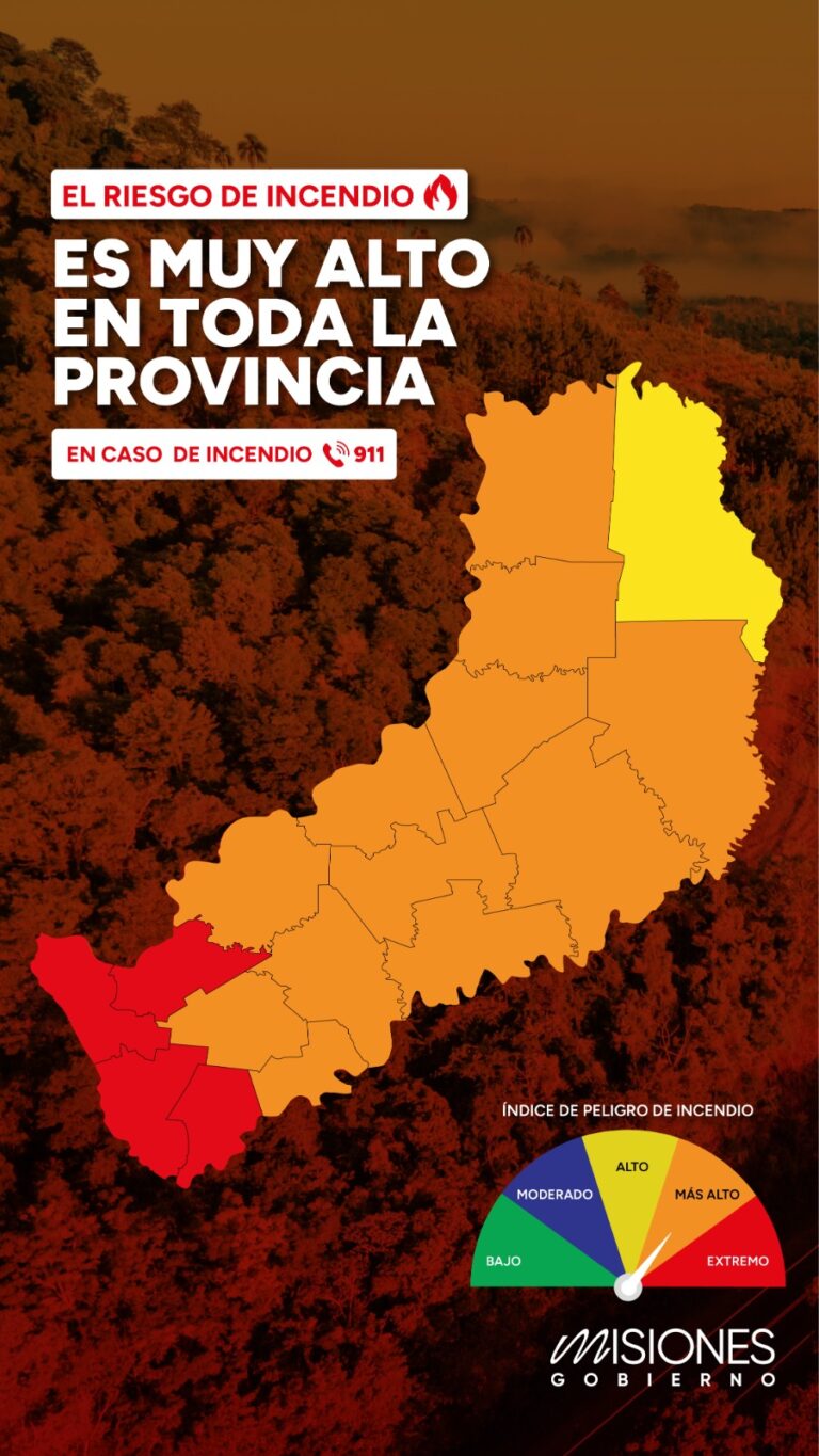 Misiones continúa en alerta por el alto índice en riesgo de incendios imagen-23