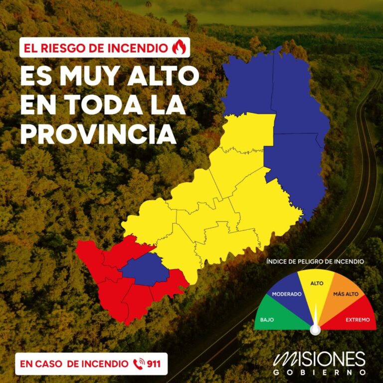 Misiones continúa en alerta extrema por incendios y ante la ola de calor el Gobierno pide intensificar medidas de precaución Misiones continúa en alerta extrema por incendios y ante la ola de calor el Gobierno pide intensificar medidas de precaución imagen-48