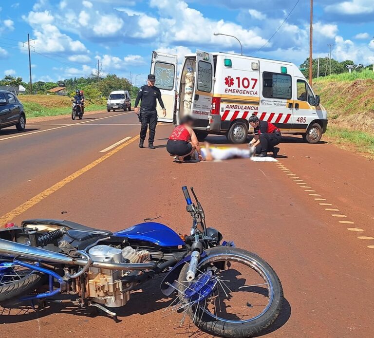 Una motociclista sufrió lesiones chocar en la ruta nacional 14 Una motociclista sufrió lesiones chocar en la ruta nacional 14 imagen-6