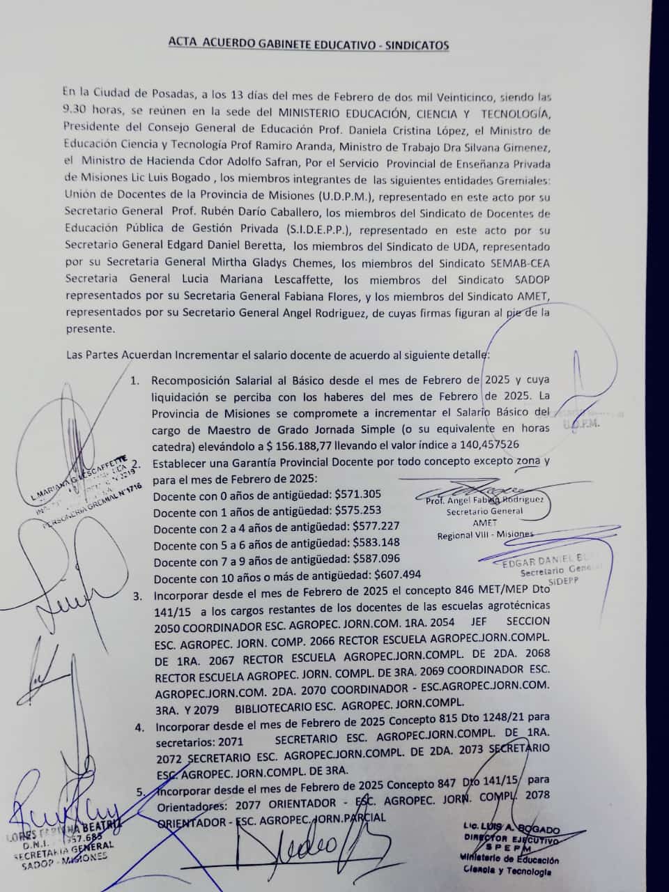 Docentes: Nuevo acuerdo salarial con aumento total de bolsillo del 13,4% imagen-2