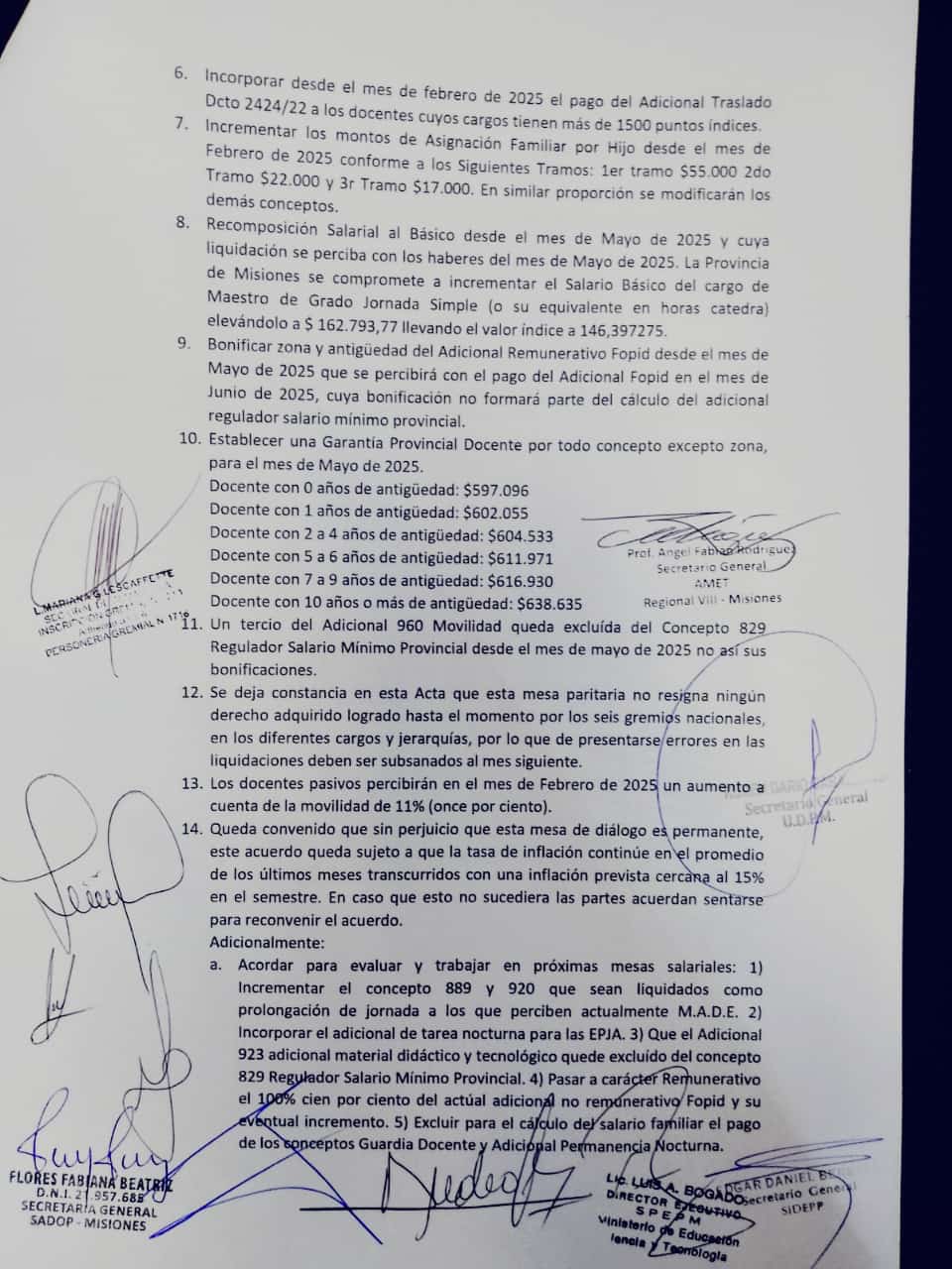 Docentes: Nuevo acuerdo salarial con aumento total de bolsillo del 13,4% imagen-4