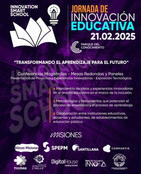 Misiones será sede de la Jornada Innovación Educativa: "Transformando el Aprendizaje para el Futuro" imagen-2